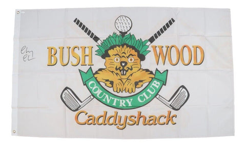 Chevy Chase Signed Bushwood Country Club Caddyshack 33"x55" Full Size Flag (JSA)