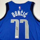 Autographed/Signed Luka Doncic Dallas Mavericks Blue Authentic Jersey JSA COA