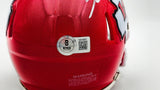 GEORGE KARLAFTIS AUTOGRAPHED CHIEFS RED MINI HELMET 2X SB CHAMPS BECKETT 224840