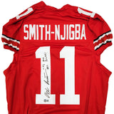 OHIO STATE JAXON SMITH-NJIGBA AUTOGRAPHED PRO CUT JERSEY GO BUCKS BECKETT 201983