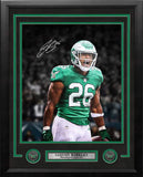 Saquon Barkley Kelly Green Philadelphia Eagles Autographed 16x20 Photo Beckett