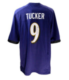 Justin Tucker Signed Nike NFL Purple Football Jersey Ravens Beckett 189227