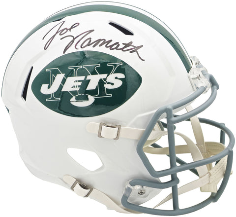 JOE NAMATH AUTOGRAPHED JETS 1965-77 THROWBACK FULL SIZE HELMET PSA/DNA 235426