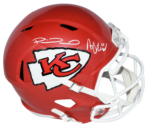 PATRICK MAHOMES & ANDY REID SIGNED CHIEFS SUPER BOWL 58 LVIII FULL SIZE HELMET