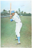 Ernie Banks Signed Chicago Cubs 24"x36" Photo (Beckett) 512 Home Runs / Mr Cub