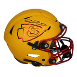 Patrick Mahomes Autographed Chrome Inlay Chiefs Speed Flex Helmet Beckett LE 15