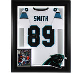 Steve Smith Sr Signed LED Framed Carolina Custom White Jersey