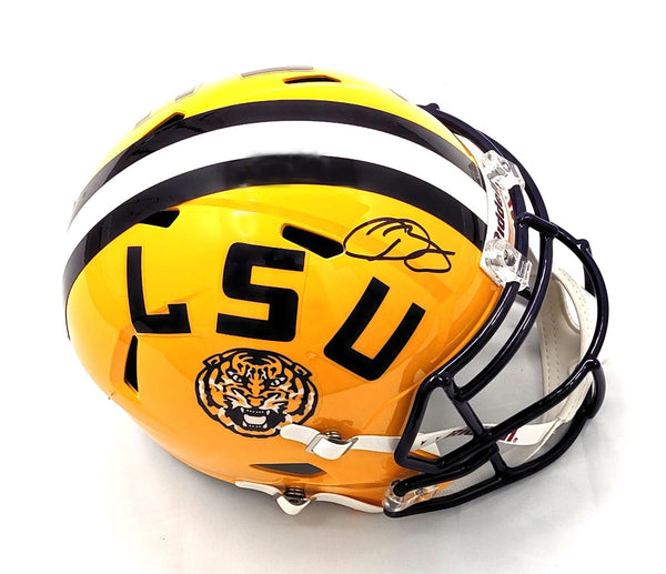 Odell Beckham Jr. Autographed LSU Tigers Replica Helmet Beckett Witnessed