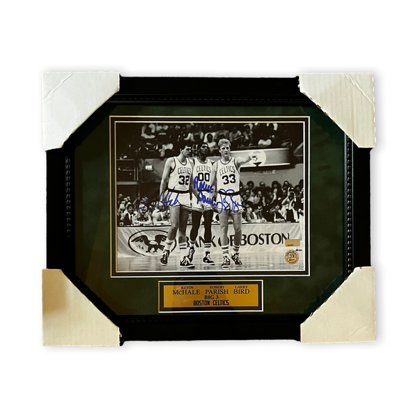 Larry Bird Robert Parish Kevin McHale Signed Auto 8x10 Photo Framed To 11x14 NEP