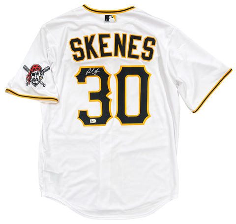 Paul Skenes Pittsburgh Pirates Signed Authentic Nike White Home Jersey MLB