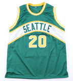 Gary Payton Signed Seattle Supersonics Jersey (JSA) 2006 NBA Champ / Point Guard