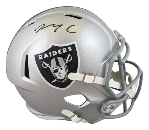 Raiders Maxx Crosby Authentic Signed Full Size Speed Rep Helmet Fanatics