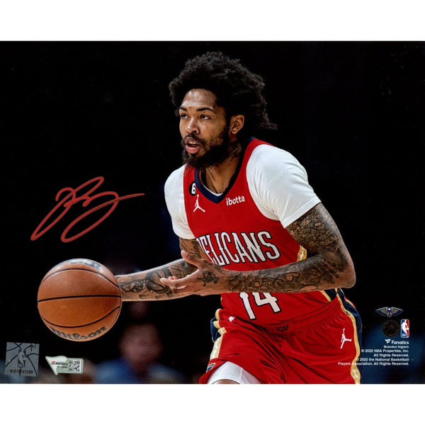 Brandon Ingram Autographed/Signed New Orleans Pelicans 8x10 Photo FAN 46677