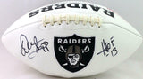 Warren Sapp Autographed Raiders Logo Football w/ HOF- Beckett Witness