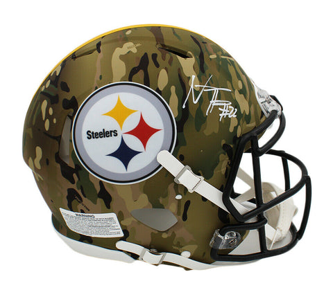 Najee Harris Signed Pittsburgh Steelers Speed Authentic Camo NFL Helmet