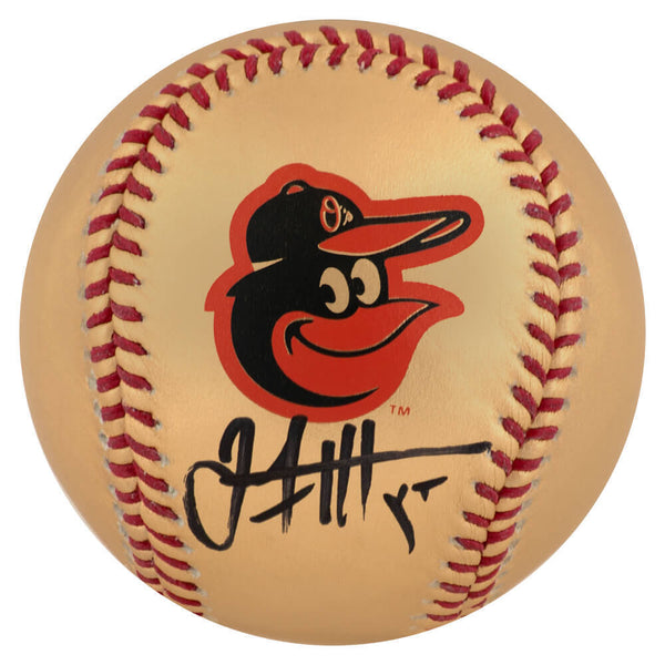 Jack Flaherty Signed Rawlings Orioles Gold Logo Baseball - (Fanatics COA)