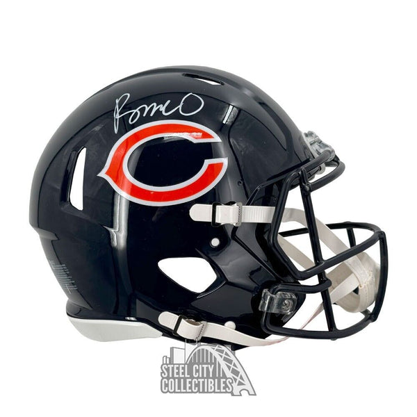 Rome Odunze Autographed Chicago Speed Authentic Full Size Helmet - Fanatics