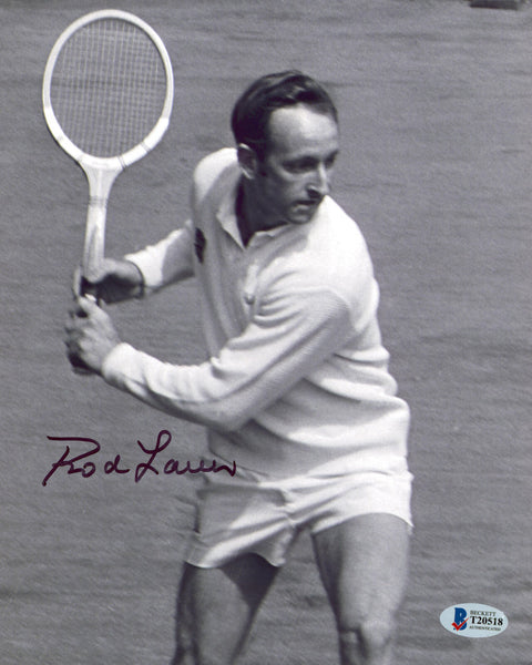 Rod Laver Authentic Signed 8x10 Black & White Photo Autographed BAS #T20518