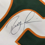 Autographed/Signed Ray Lewis Miami Green College Football Jersey PSA/DNA COA