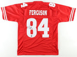 Jake Ferguson Signed Wisconsin Badgers Jersey (Beckett) Dallas Cowboys T.E.