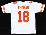 Emmitt Thomas Signed Kansas City Chiefs White Jersey (PSA) Hall of Fame 2008 DB