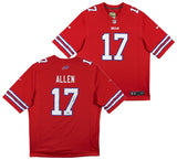 Bills Josh Allen Authentic Signed Red Nike Game Jersey w/ Black Sig Fanatics