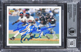 Deion Sanders "Primetime" Signed 1992 UD #SP3 FB/BB Card Auto 10! BAS Slabbed