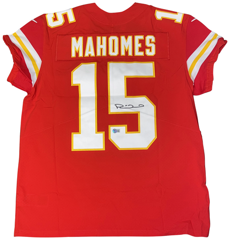 PATRICK MAHOMES SIGNED KANSAS CITY CHIEFS AUTHENTIC NIKE ELITE JERSEY BECKETT