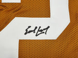 TEXAS LONGHORNS EARL CAMPBELL AUTOGRAPHED ORANGE JERSEY "HT 77" JSA 228967