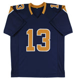 Kurt Warner Authentic Signed Navy Blue Pro Style Jersey Autographed BAS Witness