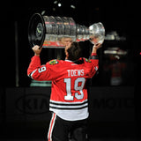 Jonathan Toews Signed Chicago Blackhawks Adidas Red Captain's Jersey (Beckett)