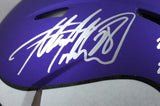 Adrian Peterson Signed Vikings F/S Speed Authentic Helmet w/2 Insc.-BeckettWHolo