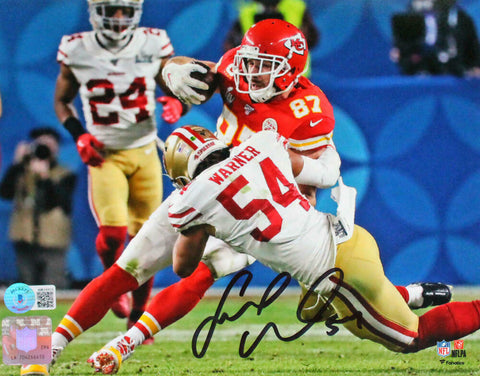 Fred Warner Signed San Francisco 49ers Tackle 8x10 Photo-Beckett W Hologram