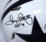 Pearson, Staubach, Dorsett Signed Cowboys F/S 60-63 Speed Auth Helmet w/ 2