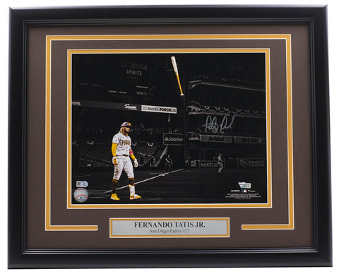 Fernando Tatis Jr. Signed Framed San Diego Padres 11x14 Photo Fanatics MLB