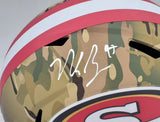 NICK BOSA AUTOGRAPHED SIGNED 49ERS CAMO FULL SIZE SPEED HELMET BECKETT QR 196988