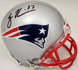 RODNEY HARRISON AUTOGRAPHED SIGNED PATRIOTS SILVER MINI HELMET BECKETT QR 193939