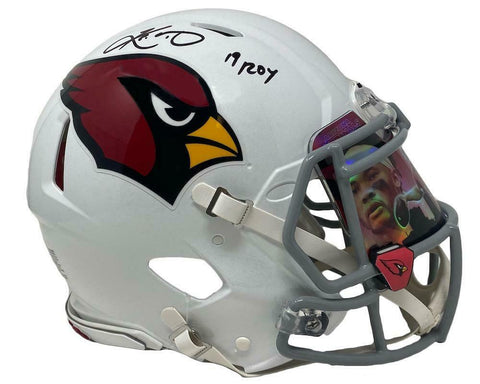 KYLER MURRAY Autographed "19 ROY" Authentic Speed Custom Visor Helmet FANATICS