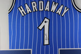 PENNY HARDAWAY (Magic blue TOWER) Signed Autographed Framed Jersey Beckett