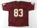 Ricky Sanders Signed Redskins Jersey (Beckett) 2xSuper Bowl Champ Wide Receiver