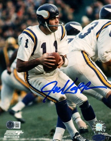 Joe Kapp Autographed Minnesota Vikings 8x10 Photo Beckett 45741