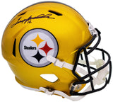 TERRY BRADSHAW AUTOGRAPHED STEELERS FLASH FULL SIZE HELMET BECKETT 201180