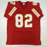 Autographed/Signed DWAYNE BOWE Kansas City Red Football Jersey JSA COA Auto