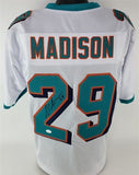 Sam Madison Signed Dolphins Jersey (JSA COA) Miami All Pro D.B. (1997-2005)