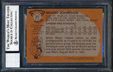 Lakers Magic Johnson Signed 1981 Topps #21 Card Auto Grade 10 BAS Slab #12472784