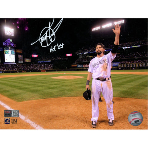 Todd Helton Autographed/Signed Colorado Rockies 8x10 Photo HOF Tristar 49550