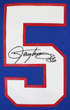 Giants Lawrence Taylor "HOF 99" Signed Blue Mitchell & Ness Jersey BAS Witness