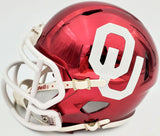 BILLY SIMS AUTOGRAPHED OKLAHOMA CHROME MINI HELMET "78 HEISMAN" BECKETT 149118