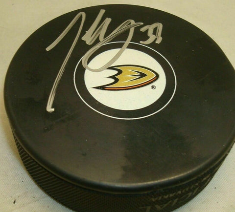 Jakob Silfverberg Signed Anaheim Ducks Logo Hockey Puck (Beckett COA)