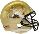 Jeremiah Owusu-Koramoah Autographed Notre Dame Mini Helmet BAS 34750